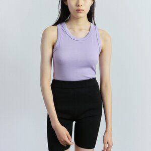 Mijeong Park Ribbed Tank in Lavender size M